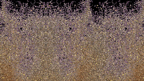 Glittering-Gold-Particles-in-Slow-Motion---Glamour,-Christmas,-Celebration,-Falling---Abstract-Background-Animation